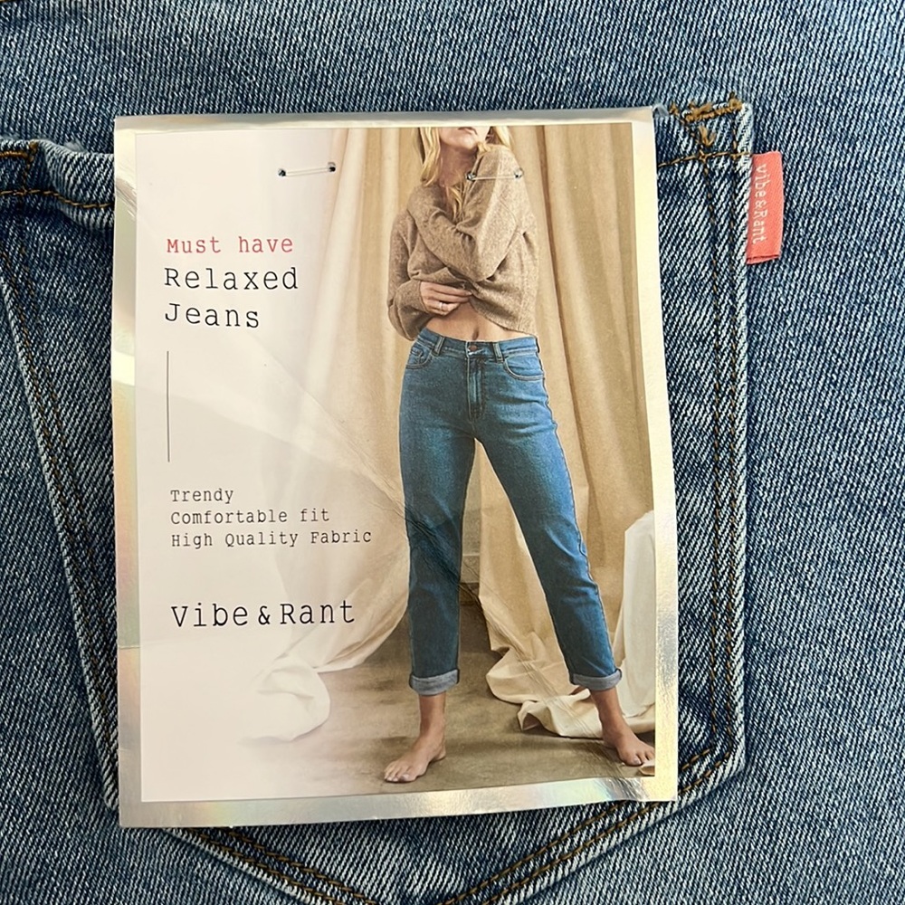 VIBE & RANT High Rise Relaxed Jeans - Picture 8 of 10